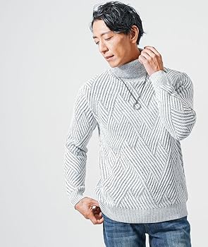 Amazon | [MENZ-STYLE] タートルネックニット メンズ トップス